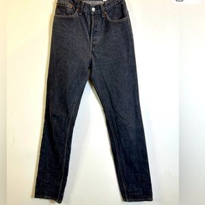 Perfect 501 STUDENT JEANS 5 button rise dark blue-black denim